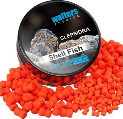 Wafters ADDICTED CARP BAITS Clepsidra Premium, Shell Fish, 8mm, 40ml foto
