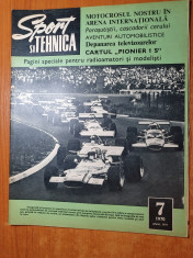 sport si tehnica iulie 1970-cartul romanesc pioner 1S,motocros,motoplanoarele foto
