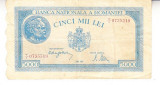 M1 - Bancnota Romania - 5000 lei - emisiune 2 mai 1944 filigran Traian