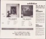 A2207 Invitație la expoziția Georgeta și Constantin Emil Arămescu, S.U.A.