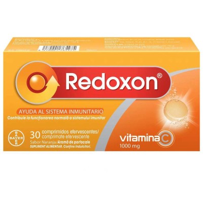 Redoxon Vitamina C 1000 miligrame Aroma de Portocale 30 comprimate efervescente Bayer foto