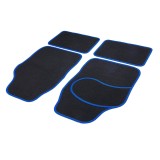 Set covorase auto textile universale Carguard 64 x 44 cm | 44 x 29 cm - negru - albastru Best CarHome