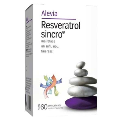 Resveratrol Sincro 60 comprimate Alevia foto