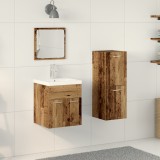 vidaXL Set de Mobilă pentru Baie 3 Piese Lemn Vechi Lemn Ingineresc