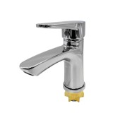 Baterie lavoar Flow FL 061 crom, monocomanda, pipa fixa, zinc
