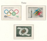 Turcia 1972 Mi 2261/63 MNH - Jocurile Olimpice vara, Munchen, Nestampilat