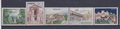 MONACO 1960 ARHITECTURA MI. 644-648 MNH foto