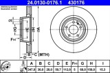 Disc frana ATE 24.0130-0176.1
