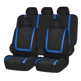 Set Huse Auto Universale 9 Piese Albastru/Negru AVEX, Compatibile Airbag, Poliester, Protectie Scaune Fata/Spate + Tetiere