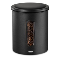 Cutie de cafea Xavax, pentru 500 g de boabe de cafea sau 700 g de cafea macinata, ermetica, negru foto