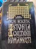 PAGINI NESCRISE DIN ISTORIA CULTURII ROMANESTI