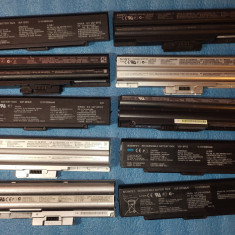 lot 10 baterii laptop SONY - diverse modele -