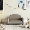 VidaXL Canapea pentru copii, cappuccino, 50x40x30 cm, piele ecologică