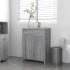 VidaXL Dulap de baie, sonoma gri, 60x33x80 cm, lemn prelucrat