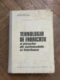Tehnologia Fabricatiei Piese Auto si Tractoare - Erlitz, Bobescu, Ionescu, 1963, 773 pagini, Politehnic Brasov - Carte Tehnica