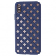 Husa hard iPhone X Baseus Paper-Cut Albastra foto