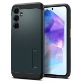 Husa pentru samsung galaxy a55 5g, spigen tough armor, abyss green