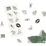 Set 10 Tatuaje Temporare Candy Collection, Negru
