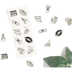 Set 10 Tatuaje Temporare Candy Collection, Negru