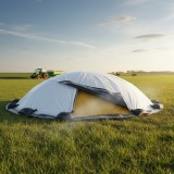 Folie Siloz 140 microni, Alb-Negru, 3 straturi , la metru