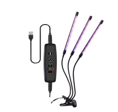 Lampa BiXXBi cu Spectru Complet UV, Stimuleaza Cresterea Eficienta a Plantelor, Putere De 12 W, 3 Moduri Diferite De Iluminare Interschimbabile, Telec
