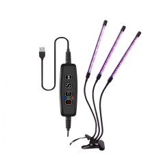Lampa BiXXBi cu Spectru Complet UV, Stimuleaza Cresterea Eficienta a Plantelor, Putere De 12 W, 3 Moduri Diferite De Iluminare Interschimbabile, Telec