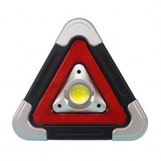 Triunghi luminos pentru semnalizare urgente XF-6889, 500 lm, LED COB, incarcare solara foto