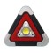 Triunghi luminos pentru semnalizare urgente XF-6889, 500 lm, LED COB, incarcare solara