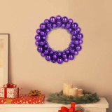 vidaXL Coronite cu bile de Craciun 2 pcs Violet 33 x 33 x 7 cm 42019683