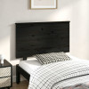 VidaXL Tăblie de pat, negru, 104x6x82,5 cm, lemn masiv de pin