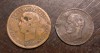 Lot 2 monede Grecia - 5 Lepta 1882 si 10 Lepta 1879, Europa