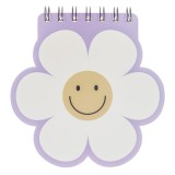 Carnet Notițe Foma, Model Margareta, Multicolor, 14x14.5cm, 60 File, Cu Spirala, Oem