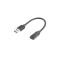 Cablu OTG USB 3.0 A tata - USB 3.1 mama 0.1m negru