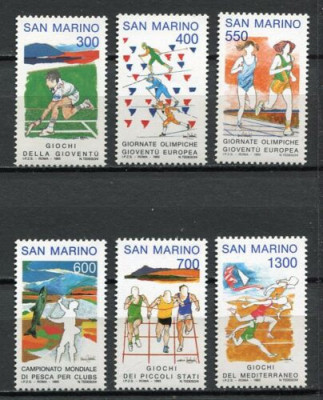 San Marino 1993 - Sport, serie neuzata foto