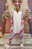 PJM161-554 Pijama intreaga kigurumi, model unicorn, L, L/XL