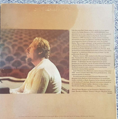 Vinil The legendary Lazar Berman plays Liszt, Hungarian &amp;amp; Spanish Rhapsody foto