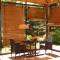 Gossi set mobilier gradina, 5 piese, negru, poliratan/sticla tratata