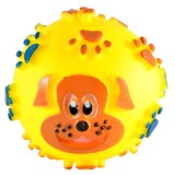 JUCARIE PENTRU CAINI MINGE VINIL CU LABUTE SI CATEL, 8CM VTS0022-2