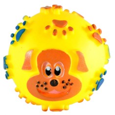 JUCARIE PENTRU CAINI MINGE VINIL CU LABUTE SI CATEL, 8CM VTS0022-2
