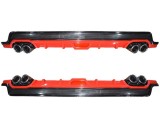 Ornament difuzor de bara universal 130cm negru cu rosu