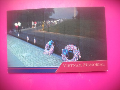HOPCT 8297 MEMORIALUL VIETNAM -WASHINGTON DC -SUA-AMERICA DE NORD -NECIRCULATA- foto