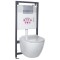 Set rezervor WC montat pe perete Kasos Adriatic Chrome
