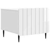 vidaXL Masă de cafea Alb foarte lucios 49 x 50 x 42 cm Lemn prelucrat 894509