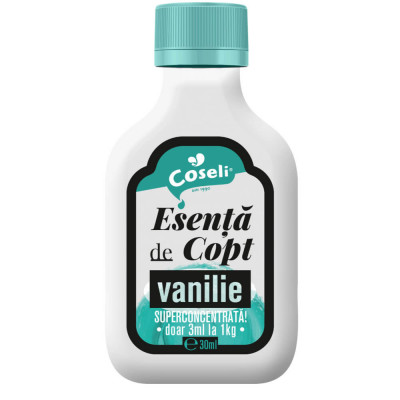 Esenta de Copt cu Vanilie Coseli, 30 ml, Esente pentru Prajituri, Esenta de Vanilie pentru Prajituri, Coseli Esente de Vanilie, Esenta Vanilie pentru foto