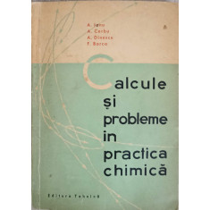 CALCULE SI PROBLEME IN PRACTICA CHIMICA-A. IANU, A.T. CERBU, A. DINESCU, FR. BARCA