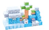 Cuburi magnetice de iarna, 92 piese, 2.5 cm, joc educativ creativ