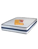 Saltea ortopedica, Iris Super Lux Comfort, 160x200x26cm, fermitate tare, cu plasa de arcuri tip Bonell, sistem de aerisire banda Spaceair, Saltsib, Din Poliuretan, 160x200