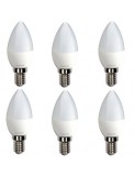 Set 6 Becuri cu led 4W E14 Lumina calda LF 3042, Becuri LED, Calda (2000 - 3499 K)