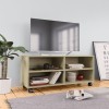 VidaXL Dulap TV cu rotile, stejar sonoma, 90x35x35, lemn prelucrat 800183