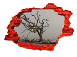 Autocolant decorativ, Gaura in perete, Multicolor, 85 cm, 627STC-2, animale si pasari, Oem